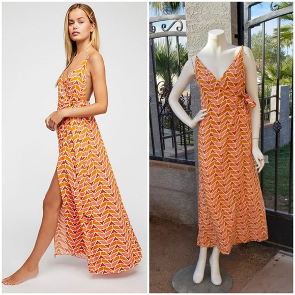 FREE PEOPLE Wrap‎ Maxi Dress - Picture 1 of 7